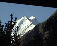 Mt Cook from window