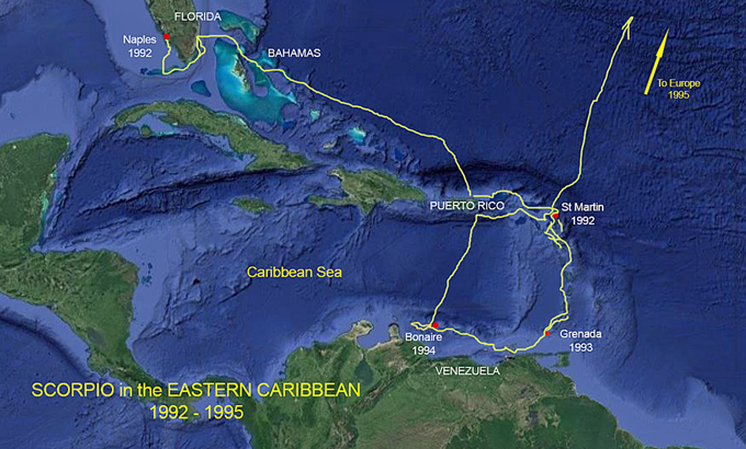 Karibian kierros 1992-95