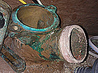 old Blake with threaded hose connection